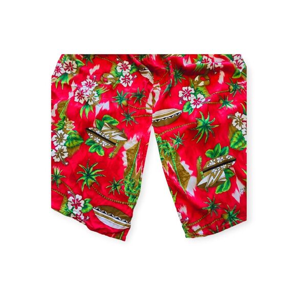 Cocowalk Hawaiian Dress Maxi Red Floral Slit Spaghetti Straps Womens XL - Picture 5 of 6